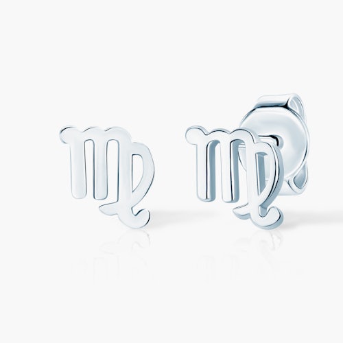 Kolczyki znak zodiaku panna Savicki: srebrne